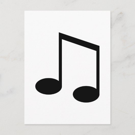 Beamed 8th Note Briefkaart (Voorkant)