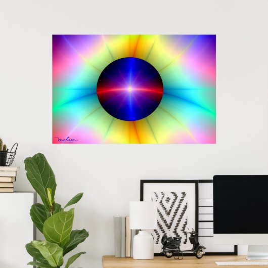 Beaming Crystal Poster (Thuiskantoor)