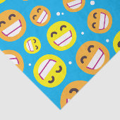 Beaming gezicht glimlachen Oyes Emojis Editable Co Tissuepapier (Detail)