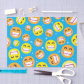 Beaming gezicht glimlachen Oyes Emojis Editable Co Tissuepapier (Craft)