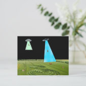 Beaming Up the Beef Postcard Briefkaart (Staand voorkant)