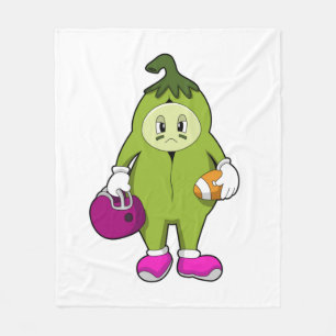 Bean at Football Sports Fleece Deken