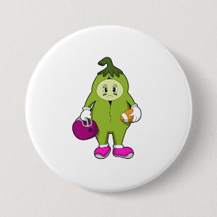 Bean at Football Sports Ronde Button 7,6 Cm