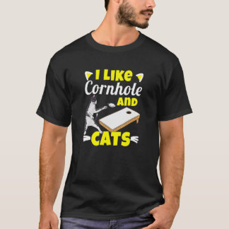 Bean Bags Cornhole Cat Women T-shirt