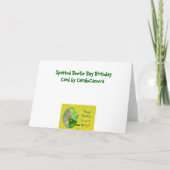 Bean Beetle Little Boy Carte d'anniversaire (Dos)