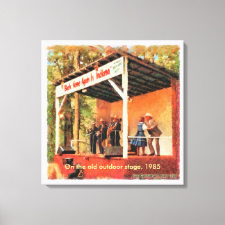 Bean Blossom Canvas, 1985 Canvas Afdruk