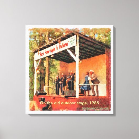 Bean Blossom Canvas, 1985 Canvas Afdruk (Voorkant)