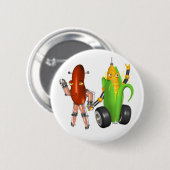 Bean cornbots ronde button 5,7 cm (Voorkant /achterkant)