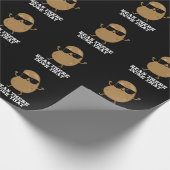 Bean daar deed dat grappige Bean Pun Dark BG Cadeaupapier (Hoek)