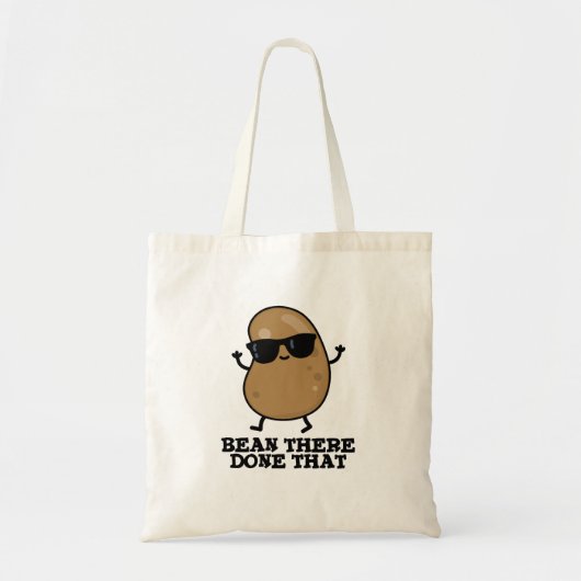 Bean daar heeft dat grappige bean Pun gedaan Tote Bag (Voorkant)