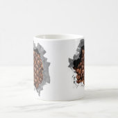Bean Espresso Caféine à café murale cassé Mug (Centre)