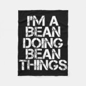 Bean Grappige achternaam Family Tree Verjaardag Re Fleece Deken (Voorkant)