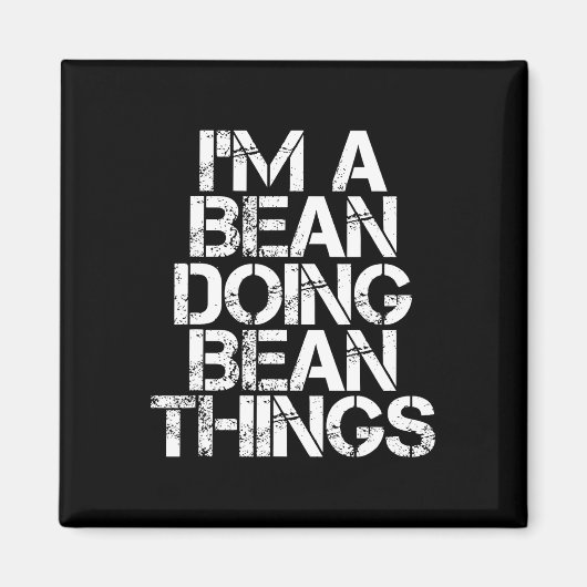 Bean Grappige achternaam Family Tree Verjaardag Re Magneet (Voorkant)