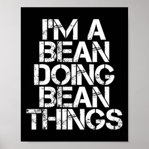 Bean Grappige achternaam Family Tree Verjaardag Re Poster