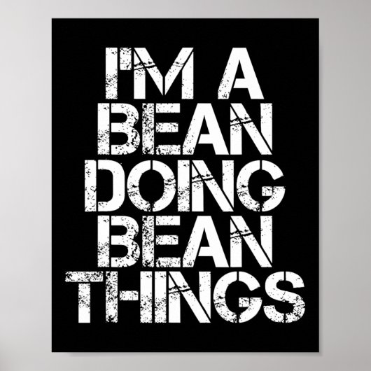 Bean Grappige achternaam Family Tree Verjaardag Re Poster (Voorkant)