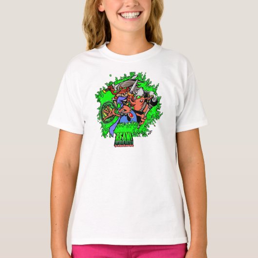 BEAN! Heroes Girl's T-Shirt (Devant)