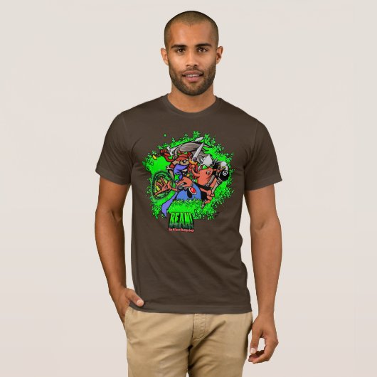 BEAN! Heroes Men's T-shirt (Voorkant volledig)