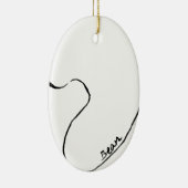 Bean Keramisch Ornament (Rechts)