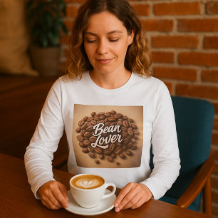 Bean Lover koffiebonen Vrouwen Lange-Sleeve T-shirt