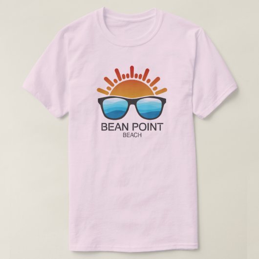 Bean Point Beach Florida zonnebril T-shirt (Design voorkant)