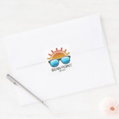 Bean Point Beach Florida zonnebril Vierkante Sticker (Envelop)