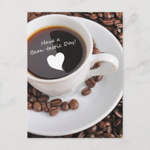 Bean-tastic Coffee Celebration Uitnodiging Briefkaart