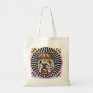 Beanie Bulldog canvas tas