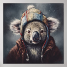 Beanie Bunch Koala Wintermuts Poster