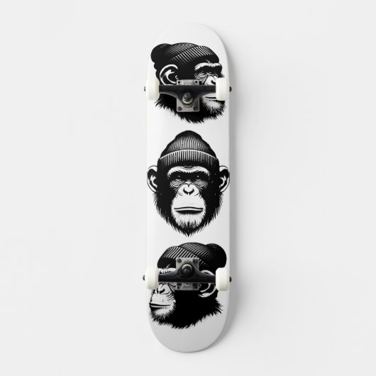 Beanie Chimp Skateboard (Voorkant)
