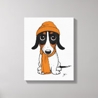 Beanie Dog | Schattige Piebald Dachshund