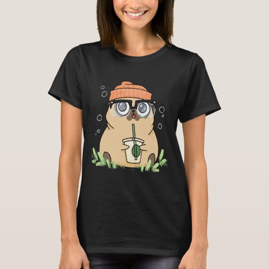 Beanie Pug Classic T-shirt 476 (Voorkant)