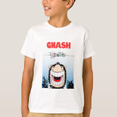 Beano Gnasher "Jaws" parodiant le T-shirt des enfa (Devant)