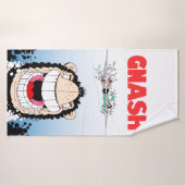 Beano Gnasher "Jaws" parodie badhanddoek 🛁 (Badhanddoek)
