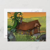 Beanstalk Cottage-Cartoon Briefkaart (Voorkant / Achterkant)