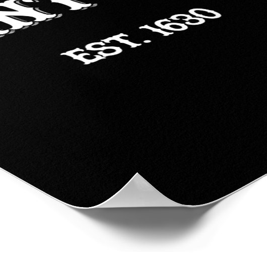 Beantown Boston Machusetts Baked Beans New England Poster (Hoek)