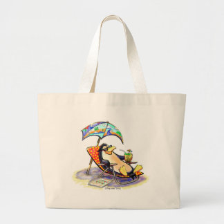 beaoh pinguïn grote tote bag