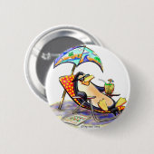 beaoh pinguïn ronde button 5,7 cm (Voorkant /achterkant)