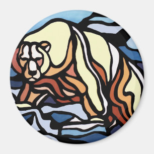 Bear Art Frigo Magnet Wildlife Art Magnets