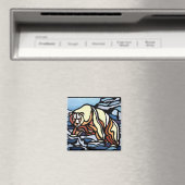 Bear Art Frigo Magnet Wildlife Art Magnets (In Situ (Lave-vaisselle))