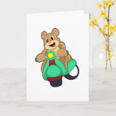 Bear as Biker with Scooter.PNG Kaart (Gele Bloem)
