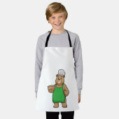 Bear as Cook with Cooking apron & Bowl Schort (Gedragen)