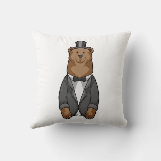 Bear as Groom with Jacket Kussen (Achterkant)