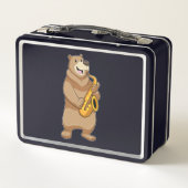 Bear as Musician with Saxophone (Achterkant)