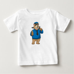 Bear as Police officer with Police hat