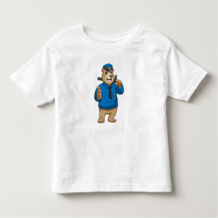 Bear as Police officer with Police hat Kinder Shirts