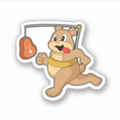 Bear as Runner Sticker (Voorkant)