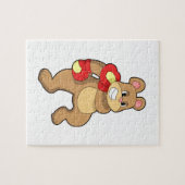 Bear at Boxing with Boxing gloves Legpuzzel (Horizontaal)