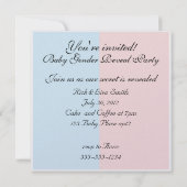 Bear Baby Genre Reveillez Party Invitation (Dos)