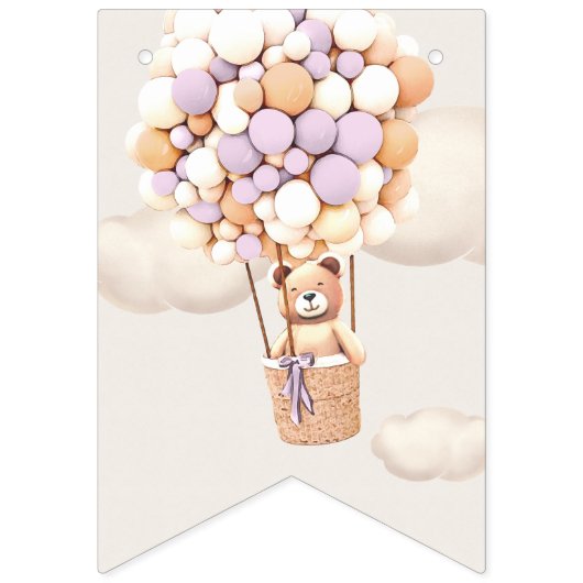 Bear Baby shower Buntin drapeaux (Seizième drapeau)