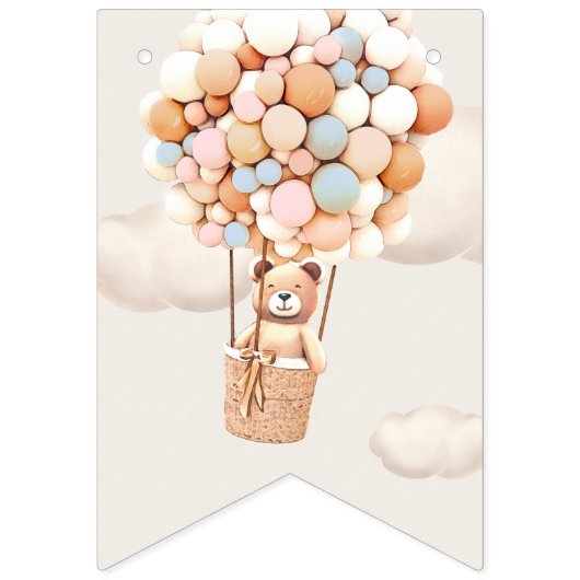 Bear Baby shower Buntin drapeaux (Premier drapeau)